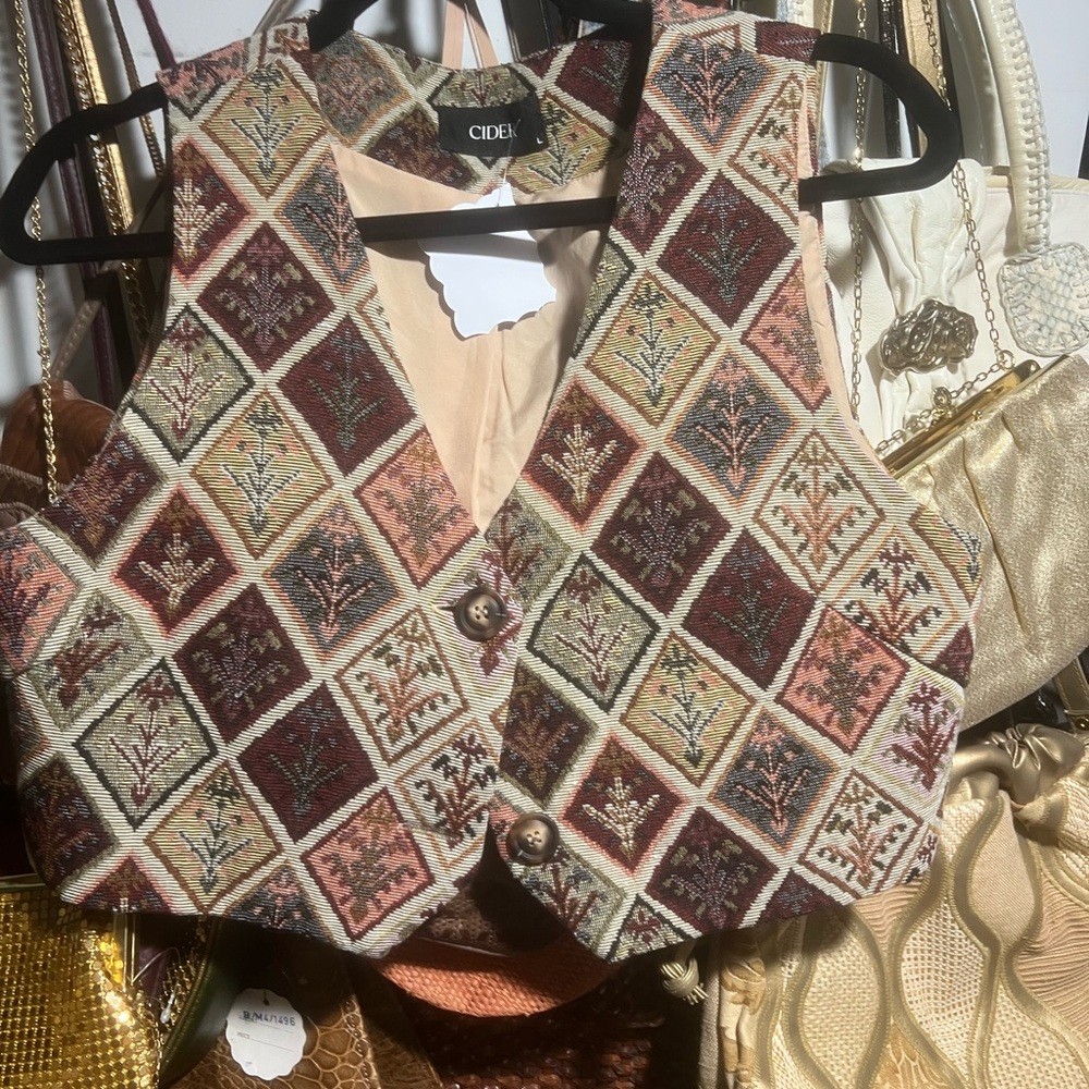 Cider Multicolor Tapestry Vest